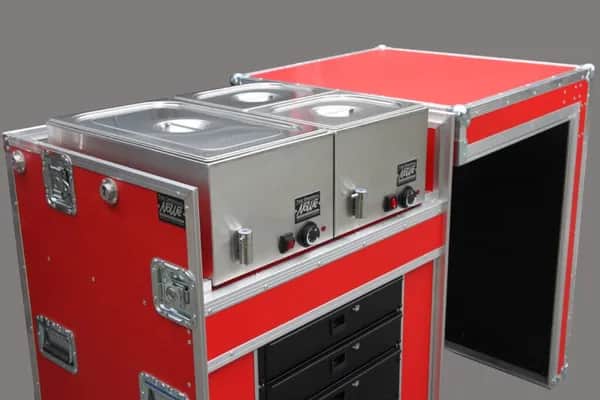 Mobile Flightcase-Küche aus Deutschland für Events