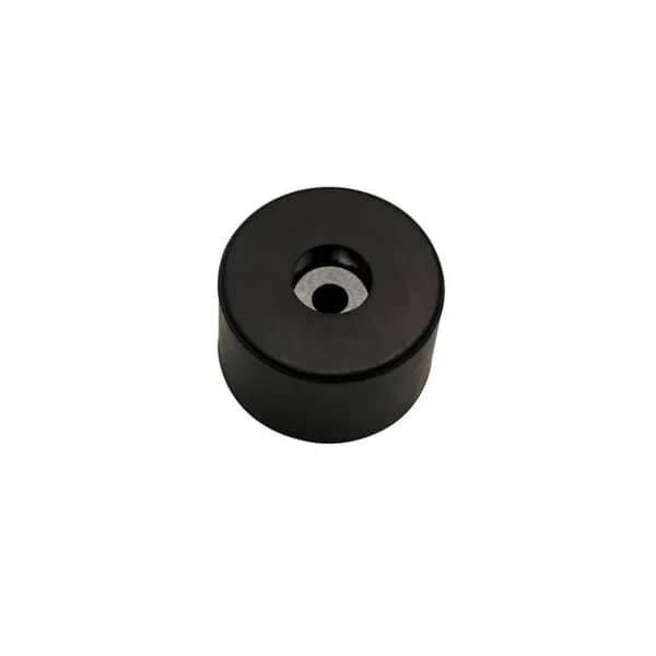 Gummifuß Ø 40 mm x 25,4 mm, mit Stahleinlage, Schwarz