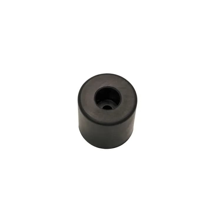 Gummifuß Ø38,1 mm x 38,1 mm, mit Stahleinlage, Schwarz