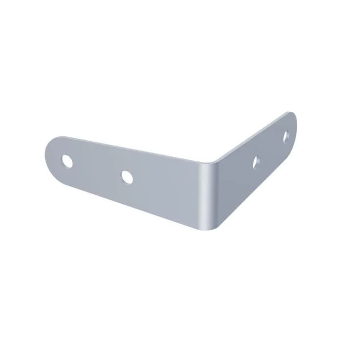 L-Winkel 65 mm x 24 mm, 4-Loch Ø 5 mm, Zink