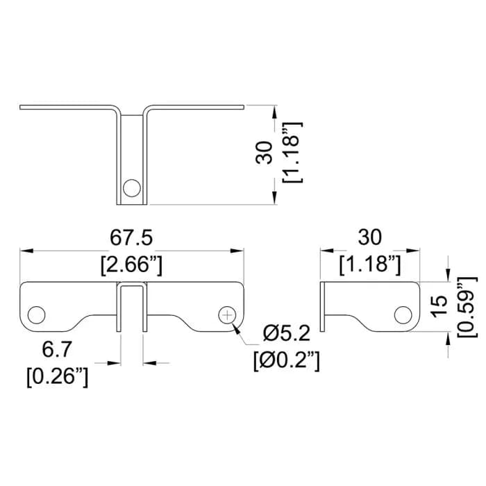 3-Wege-Trennstrebe für 6,5 mm starke Platten 2