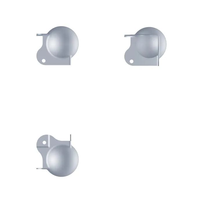 Kugelecke, mit 30 mm Versatz an einem Bein und 1,5 mm Radius 3