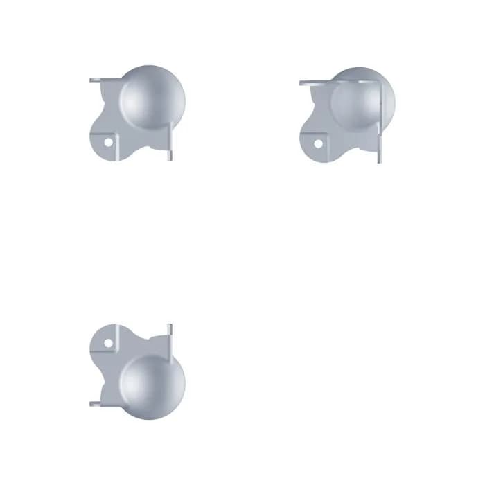 Kugelecke, groß, mit 30 mm Versatz und 0,5 mm Radius 3