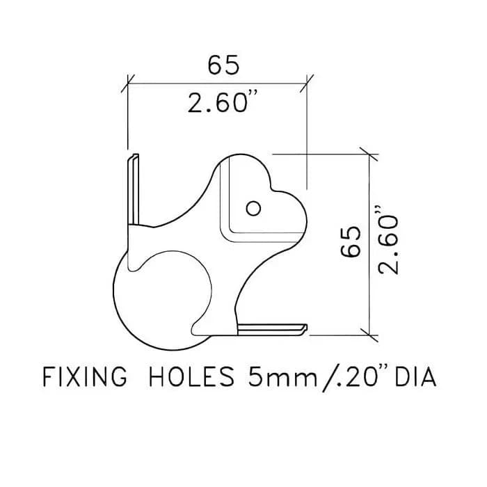 Kugelecke, mit 30mm Offset und 4 mm Radius 2