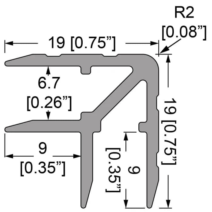 Casemaker 6,7mm, 20 mm x 20 mm x 1,5, L=4000mm 2