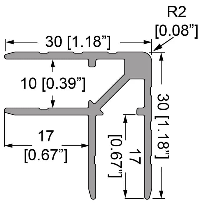 Casemaker 10mm, 30 mm x 30 mm x 1,5, L=4000mm 2