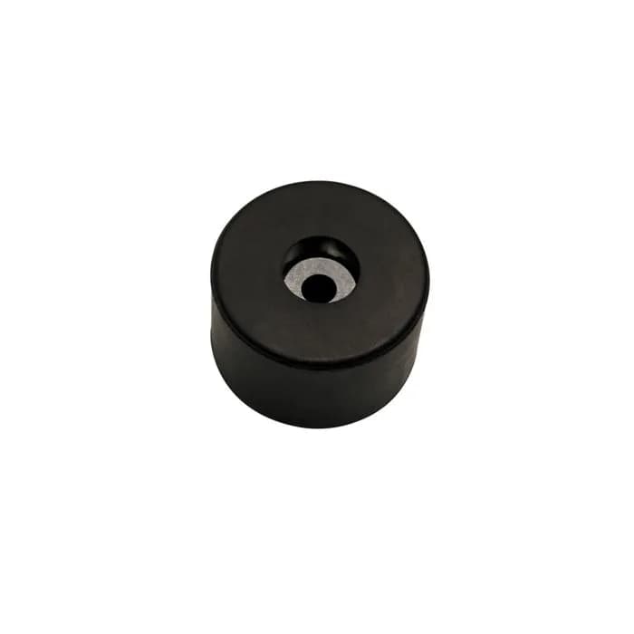 Gummifuß Ø 40 mm x 25,4 mm, mit Stahleinlage, Schwarz