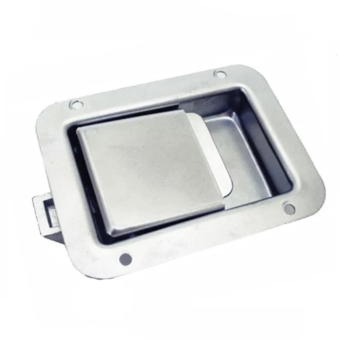 HD-Schnappschloss 78 mm x 44,5 mm, abschließbar, Schwarz