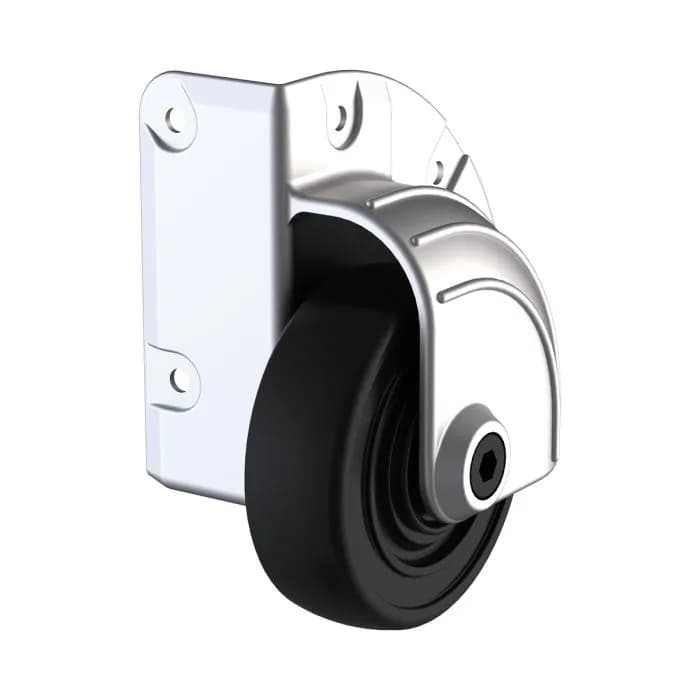 Aufbau-Eckrolle 75 mm, Zink