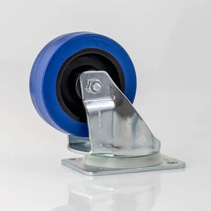 Lenkrolle 100 mm, blau, Rollenbreite 36mm 5