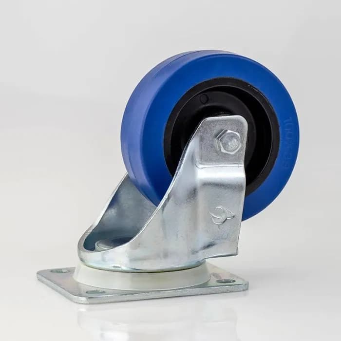 Lenkrolle 100 mm, blau, Rollenbreite 36mm 4