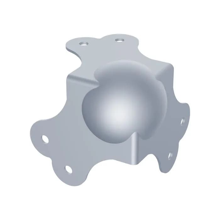 Kugelecke, groß, mit 2,5 mm Radius
